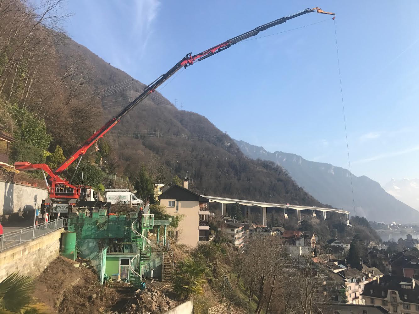 Levage de bois en hauteur dans le Jura — SAS POLYVIER